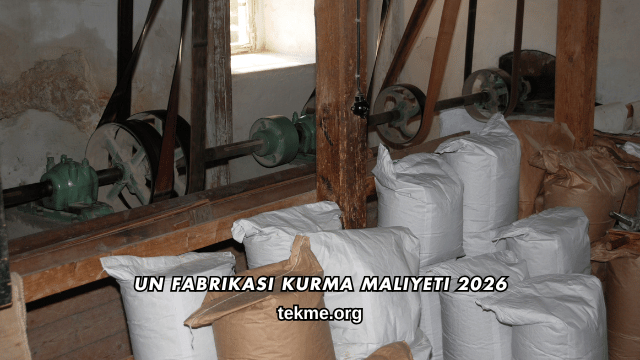 Un Fabrikası Kurma Maliyeti 2026