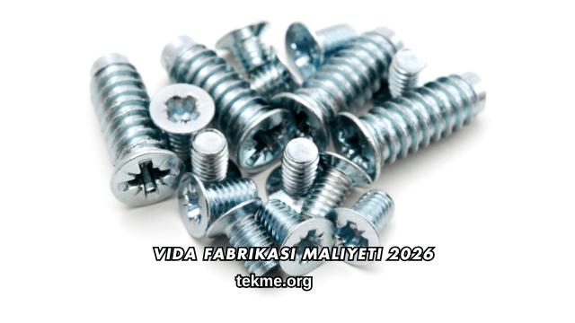 Vida Fabrikası Maliyeti 2026