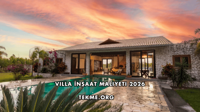Villa İnşaat Maliyeti 2026