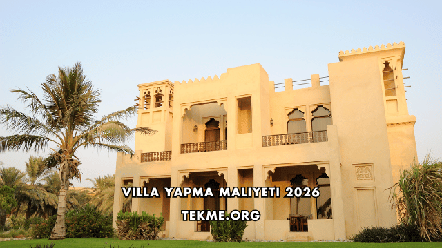 Villa Yapma Maliyeti 2026