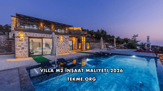 Villa m2 İnşaat Maliyeti 2026