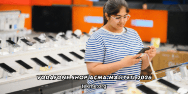 Vodafone Shop Açma Maliyeti 2026