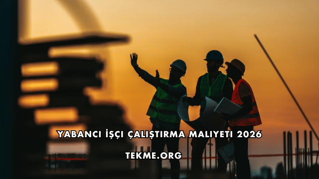 Yabancı İşçi Çalıştırma Maliyeti 2026