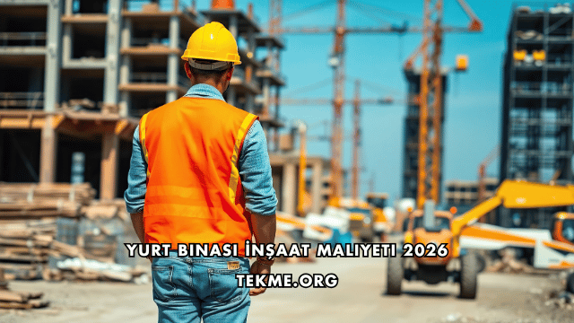 Yurt Binası İnşaat Maliyeti 2026