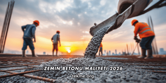 Zemin Betonu Maliyeti 2026