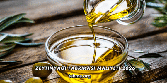 Zeytinyağı Fabrikası Maliyeti 2026